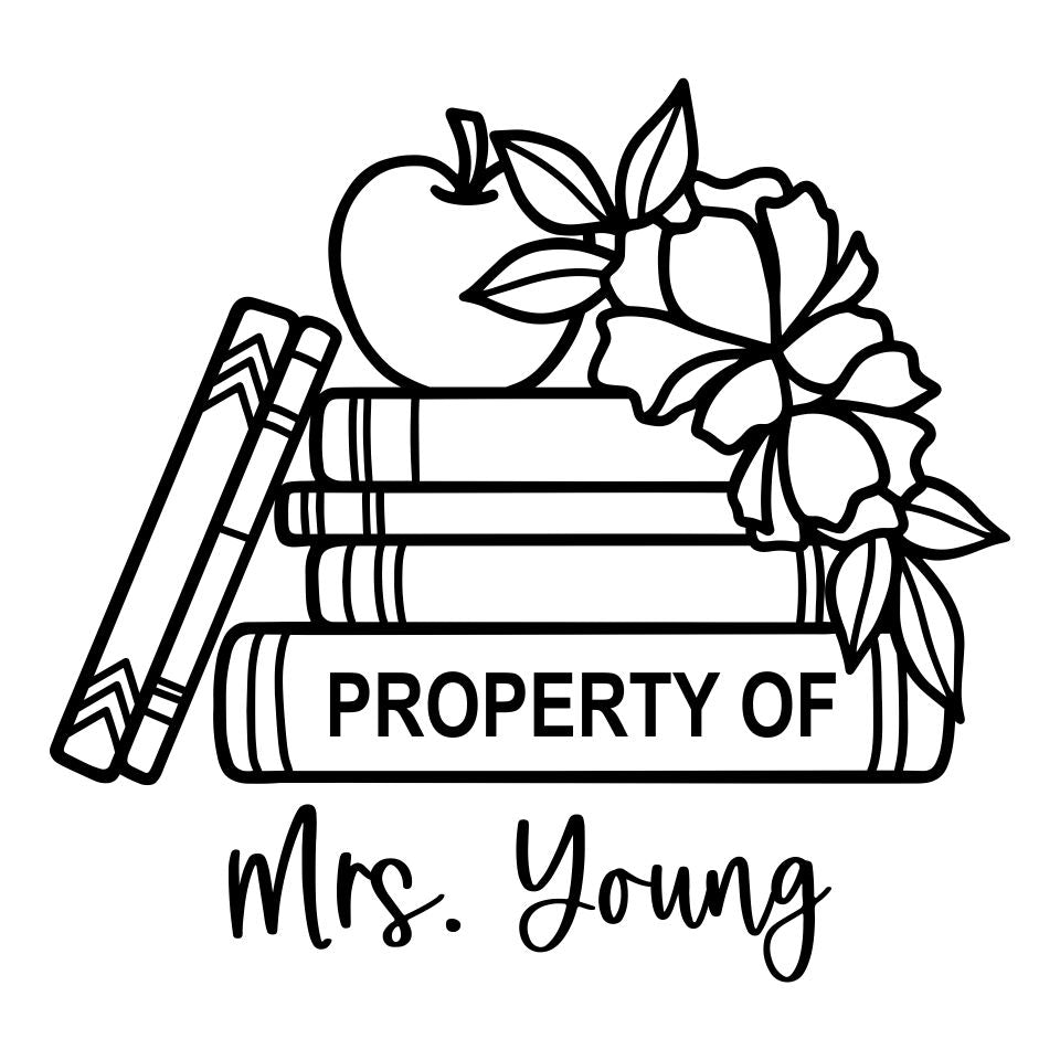 Property Of Book Stamp Boutique Stamps & Gifts