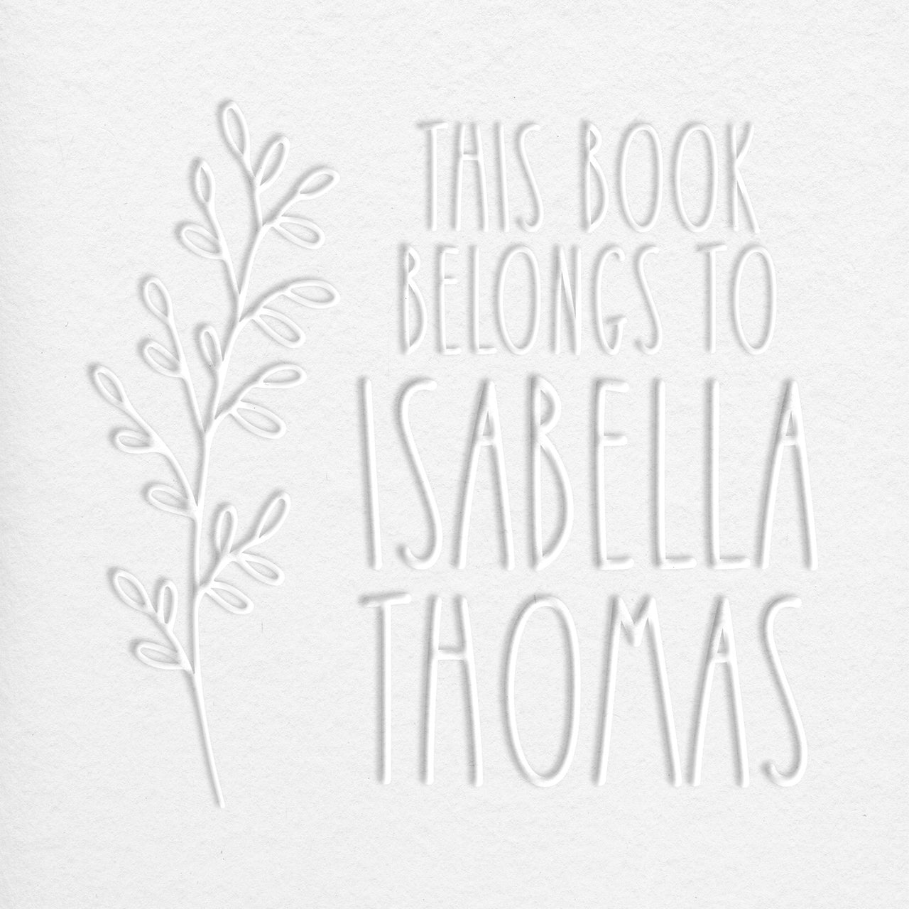 Isabella Square Book Embosser