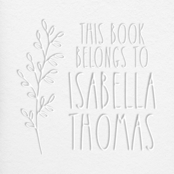Isabella Square Book Embosser