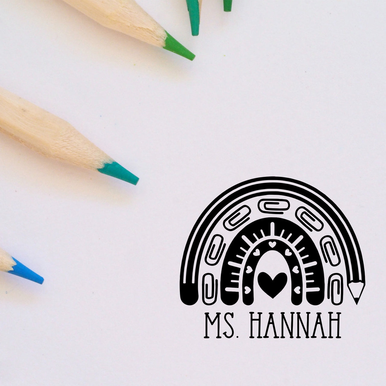 Rainbow Name Stamp