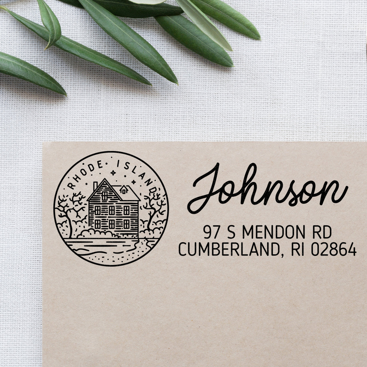 Rhode Island Address Stamp