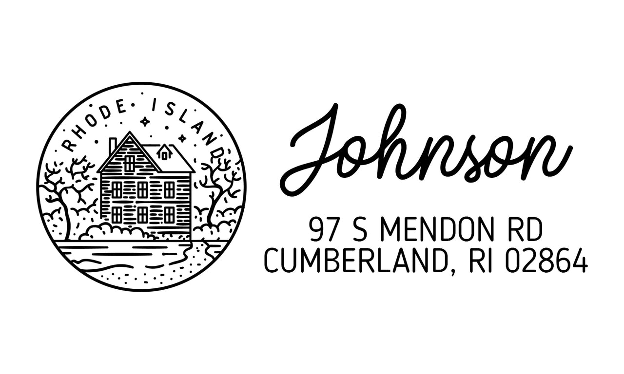 Rhode Island Address Stamp