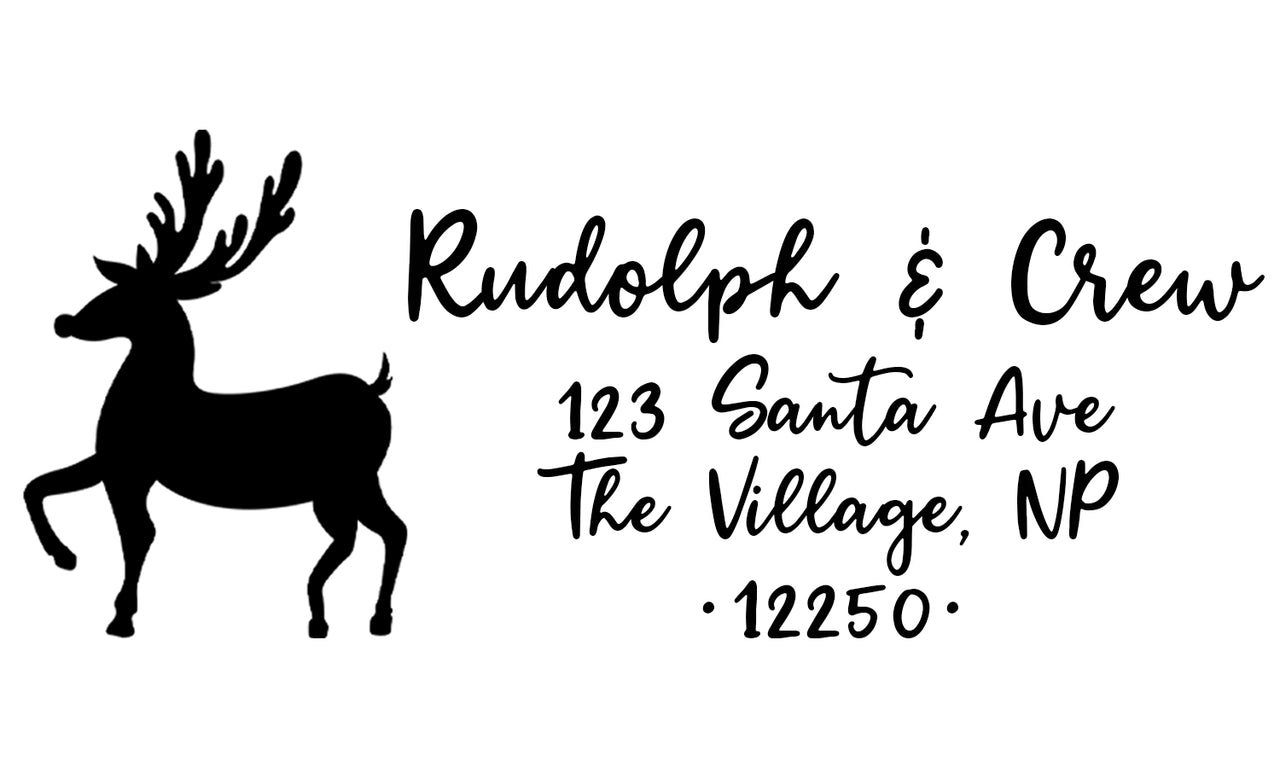 Rudolph Address Stamp