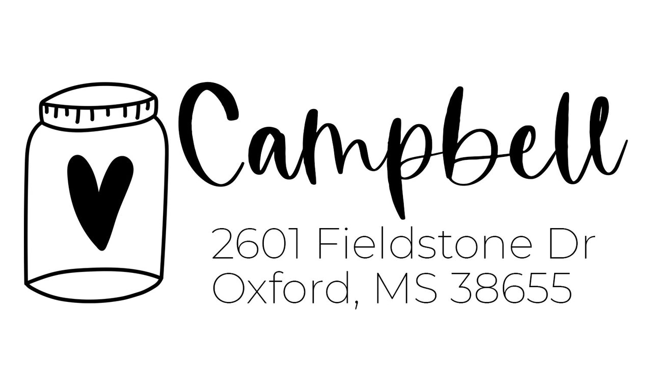 Rustic Address Stamp