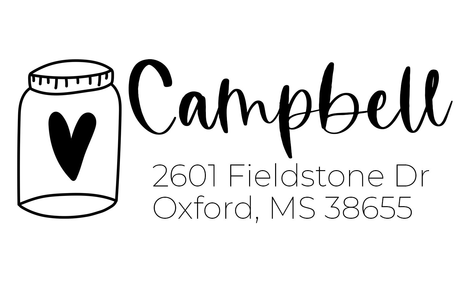 Rustic Address Stamp - Boutique Stamps & Gifts