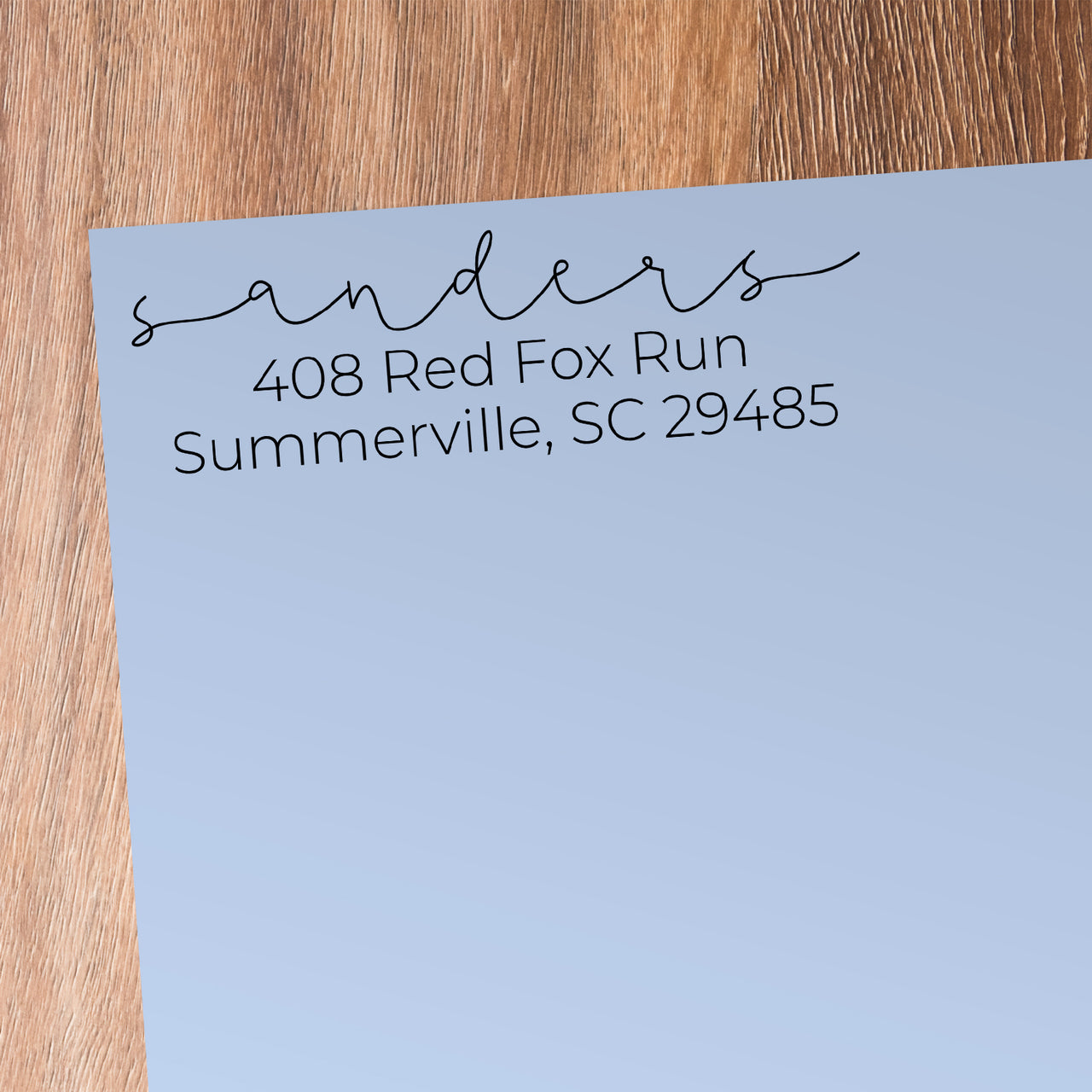 Sanders Address Stamp