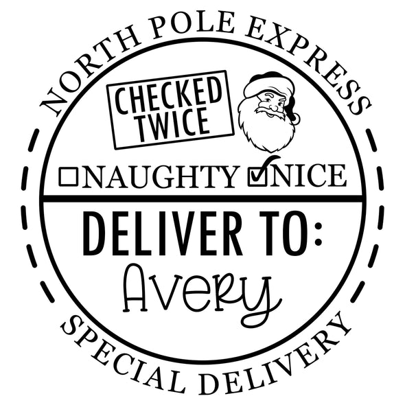Special Delivery Santa Stamp