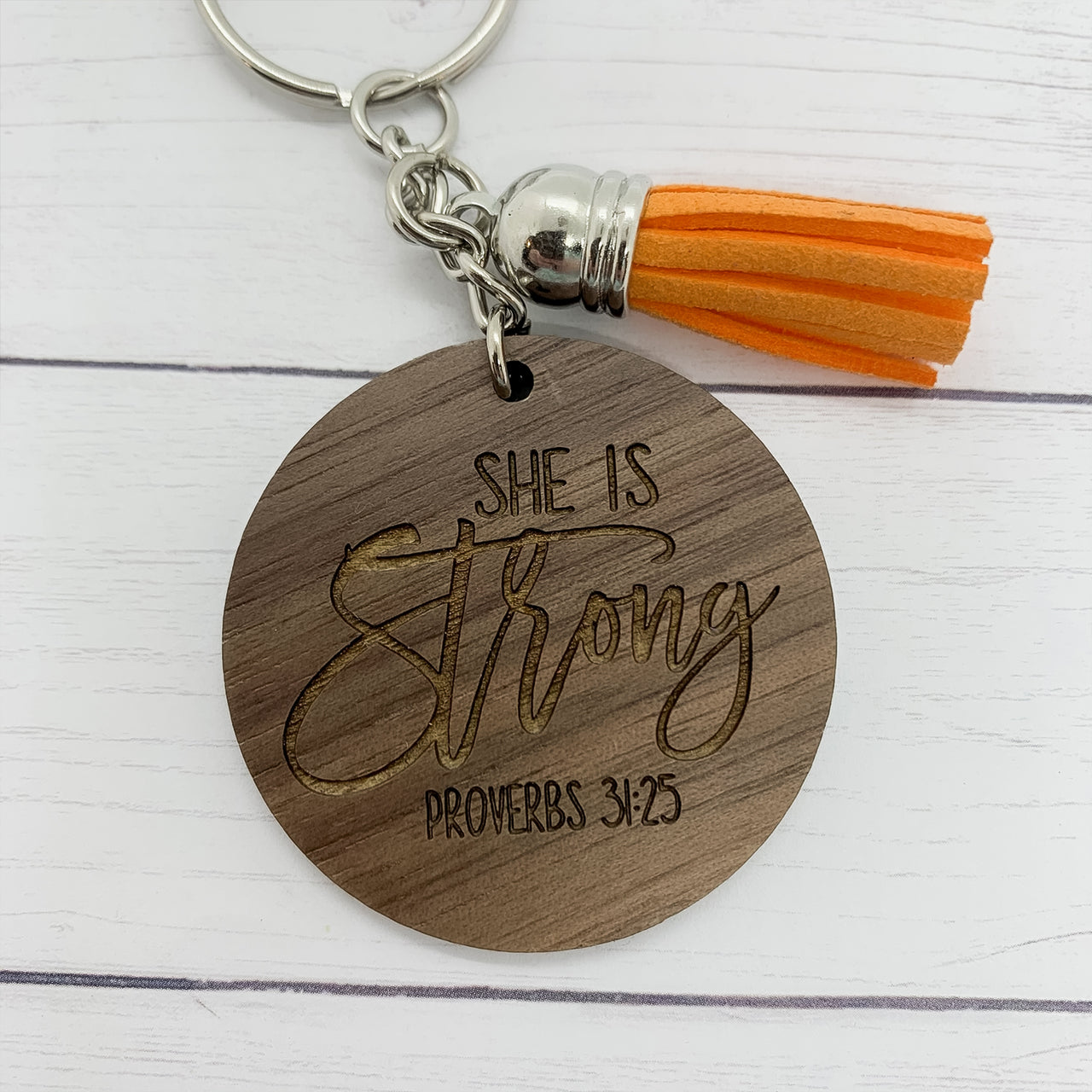 She is Strong Keychain