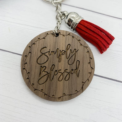 Simply Blessed Keychain