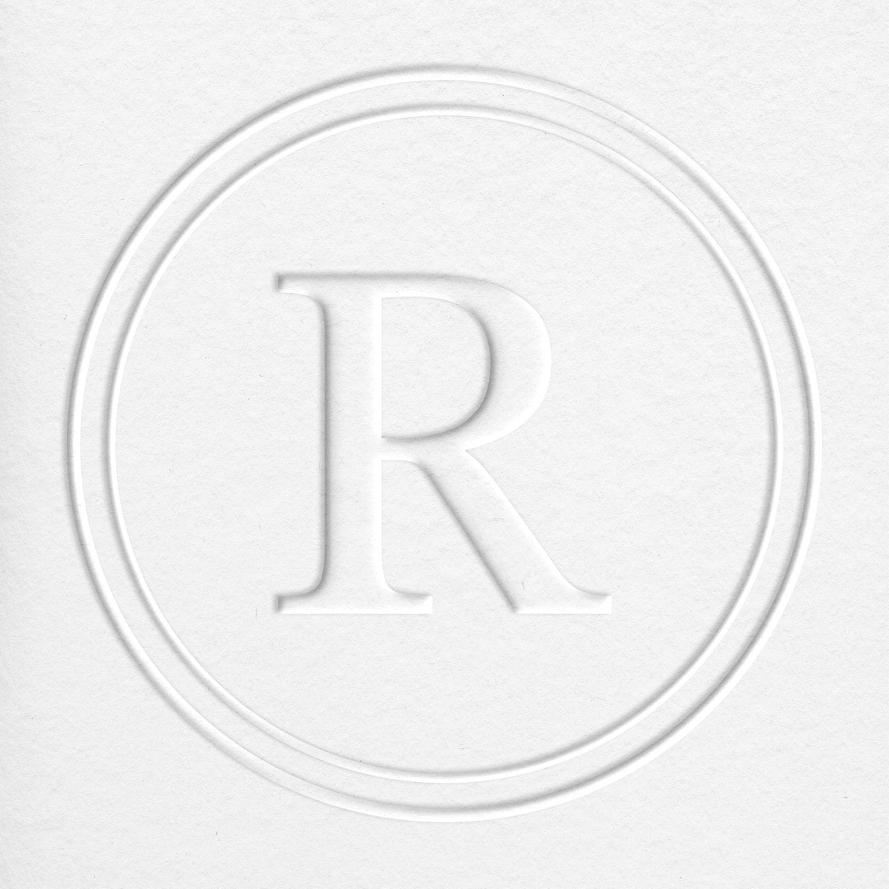 Single Letter Round Monogram Embosser Insert