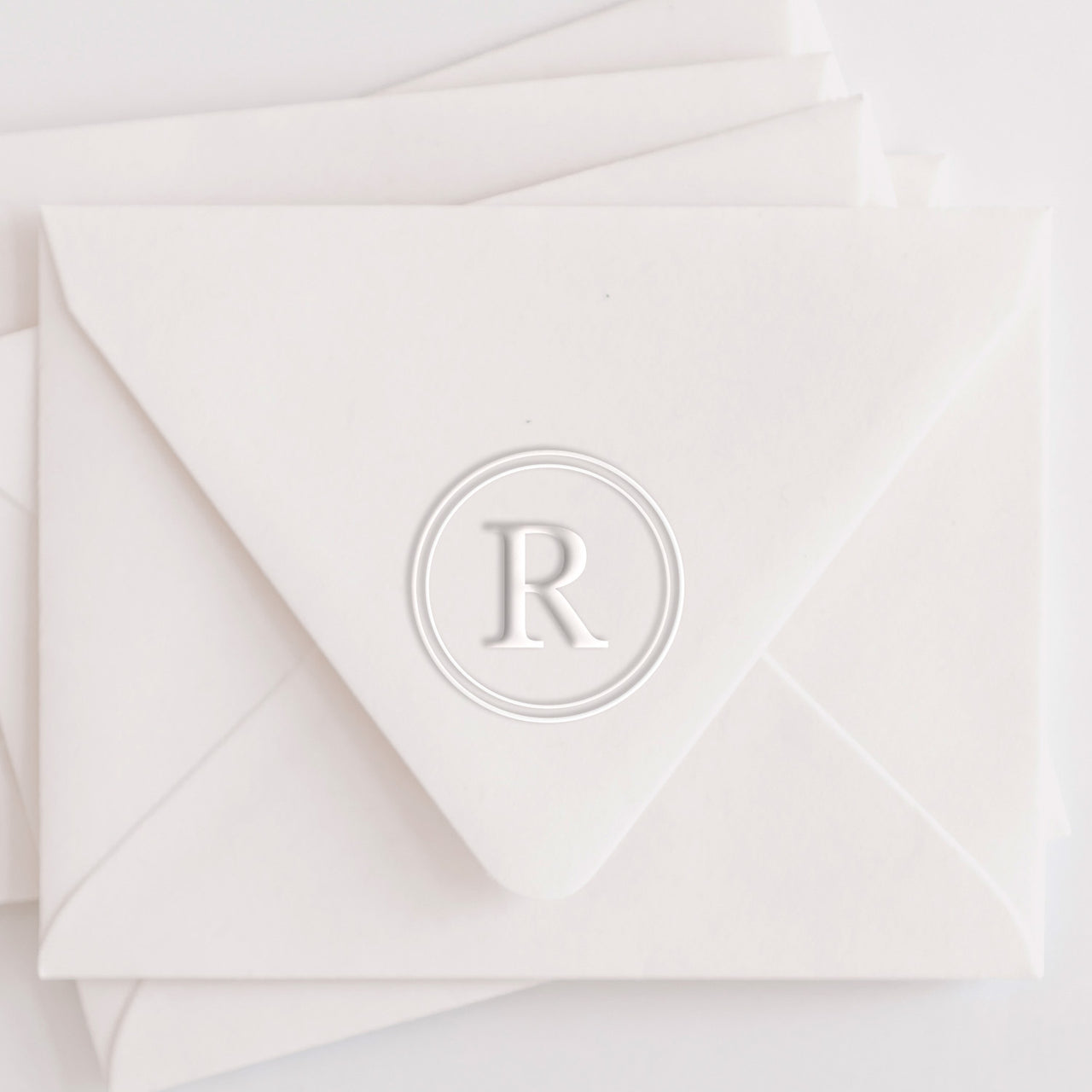 Single Letter Round Monogram Embosser
