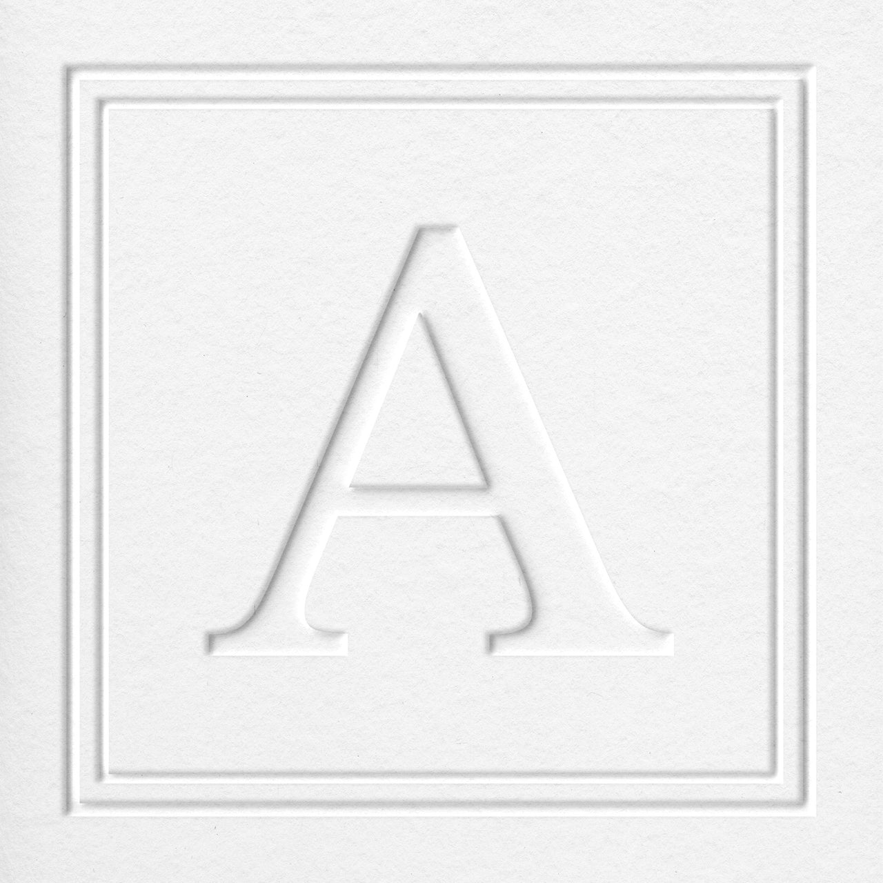 Single Letter Square Monogram Embosser Insert