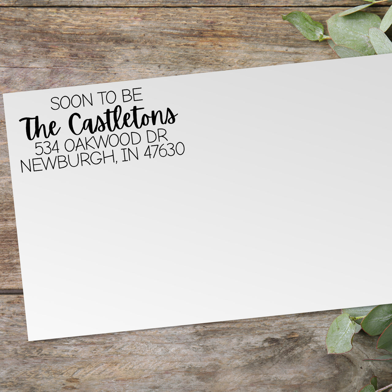 Soon to Be Address Stamp