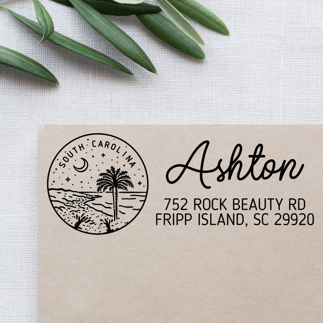 South Carolina Address Stamp