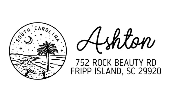 South Carolina Address Stamp