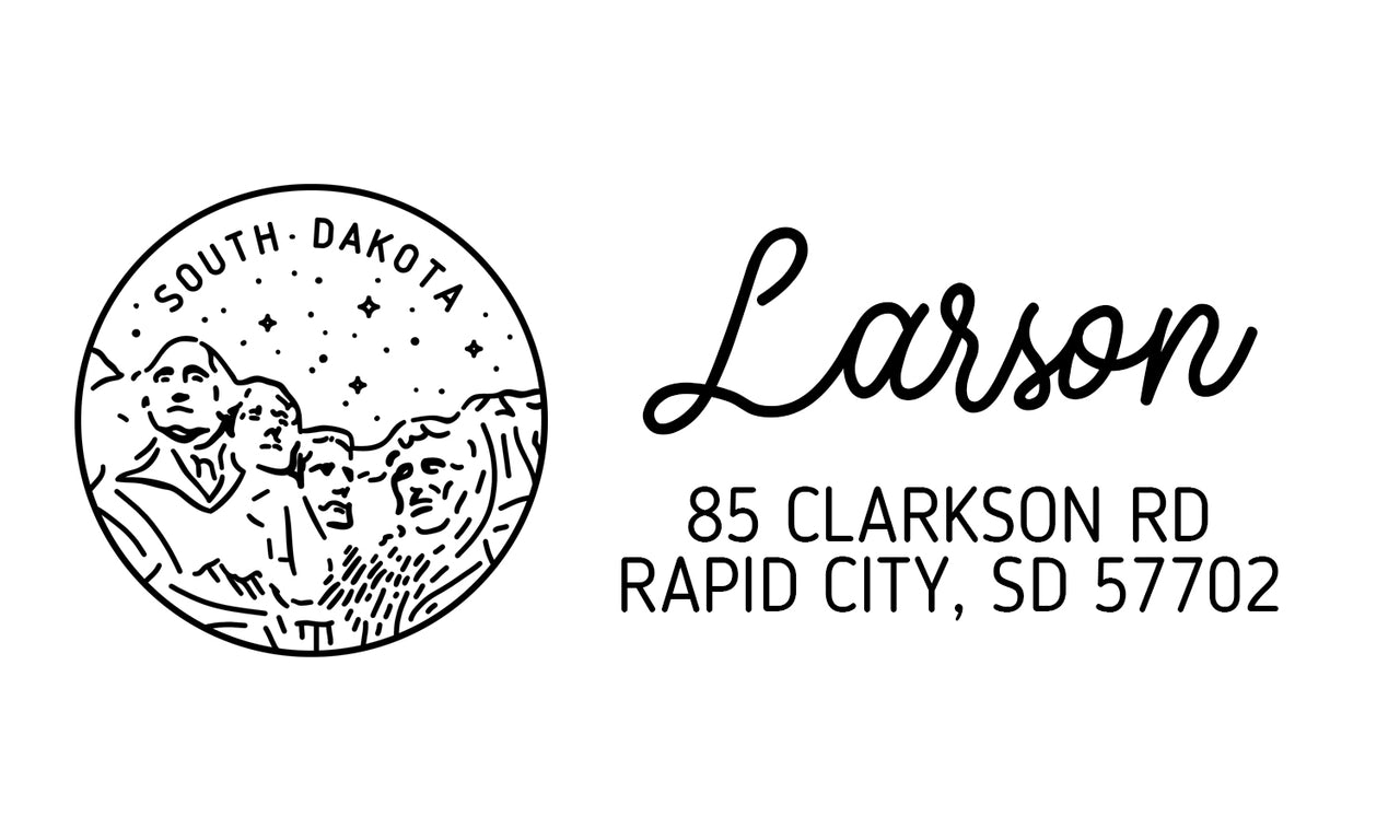 South Dakota Address Stamp