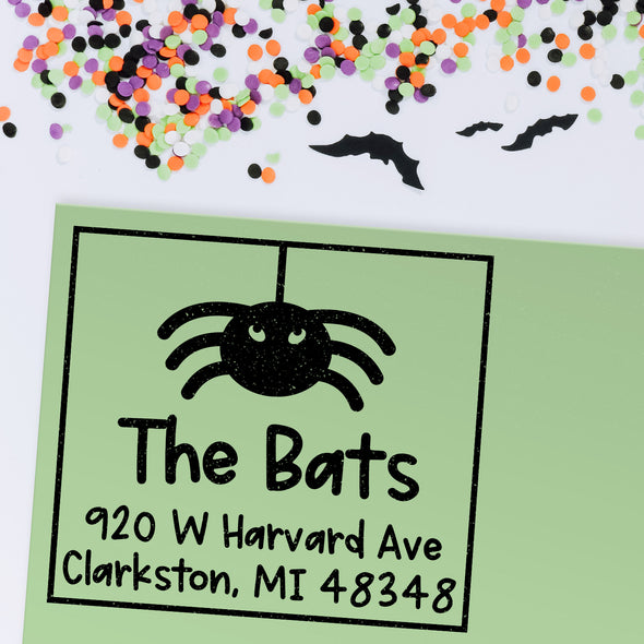 Halloween Spider Address Stamp
