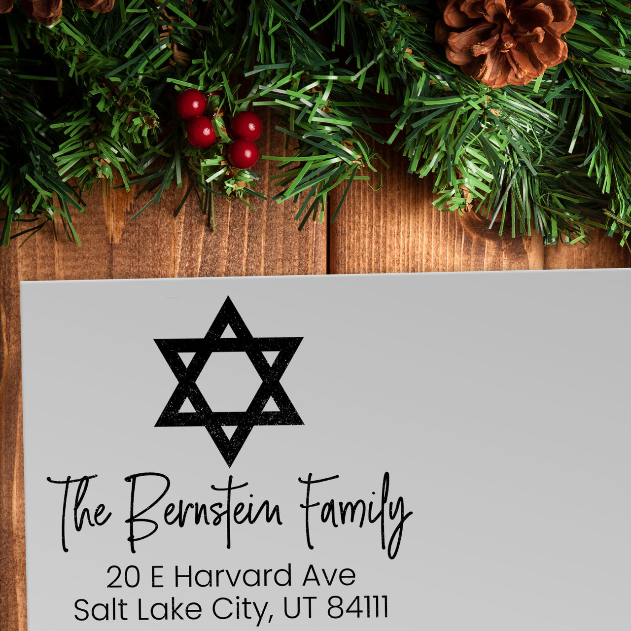 Star of David Address Stamp