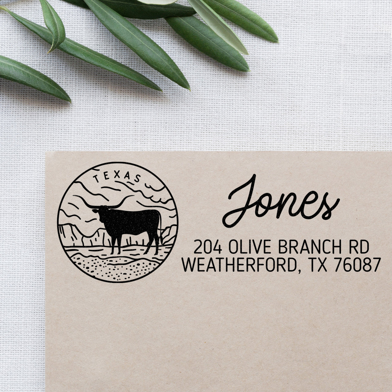 Texas Address Stamp