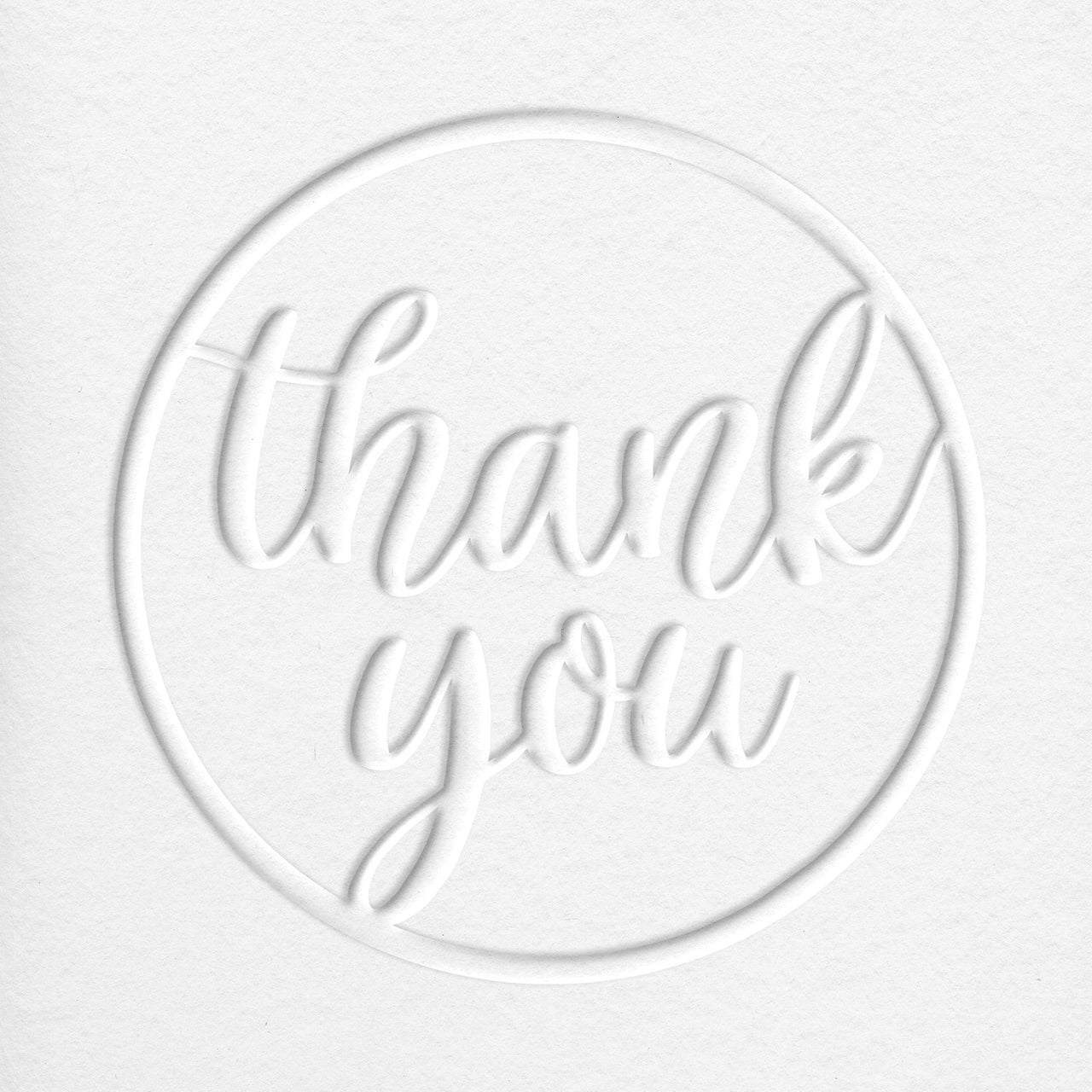 Thank You Round Embosser Insert