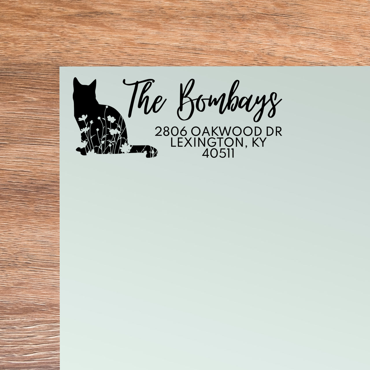 Cat Address Stamp