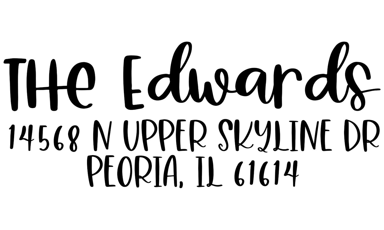 The Edwards Address Stamp