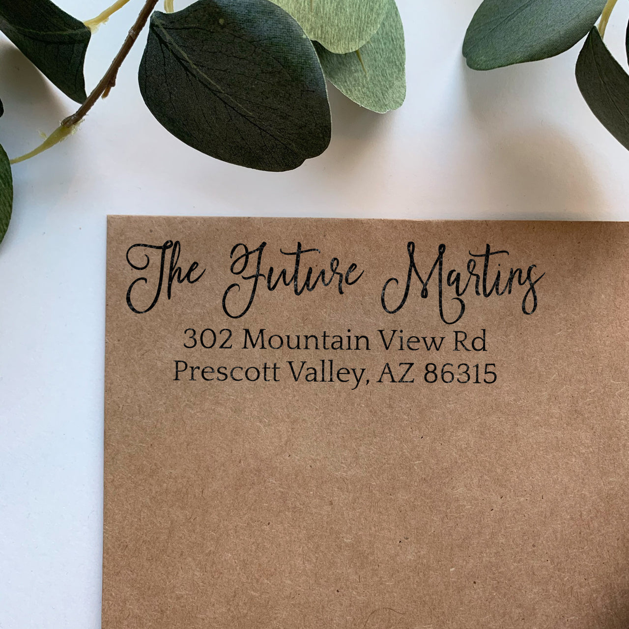 The Future Martins Address Stamp
