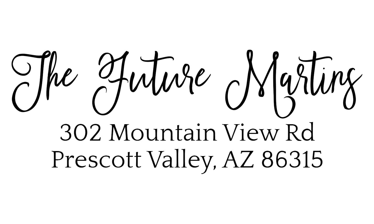 The Future Martins Address Stamp