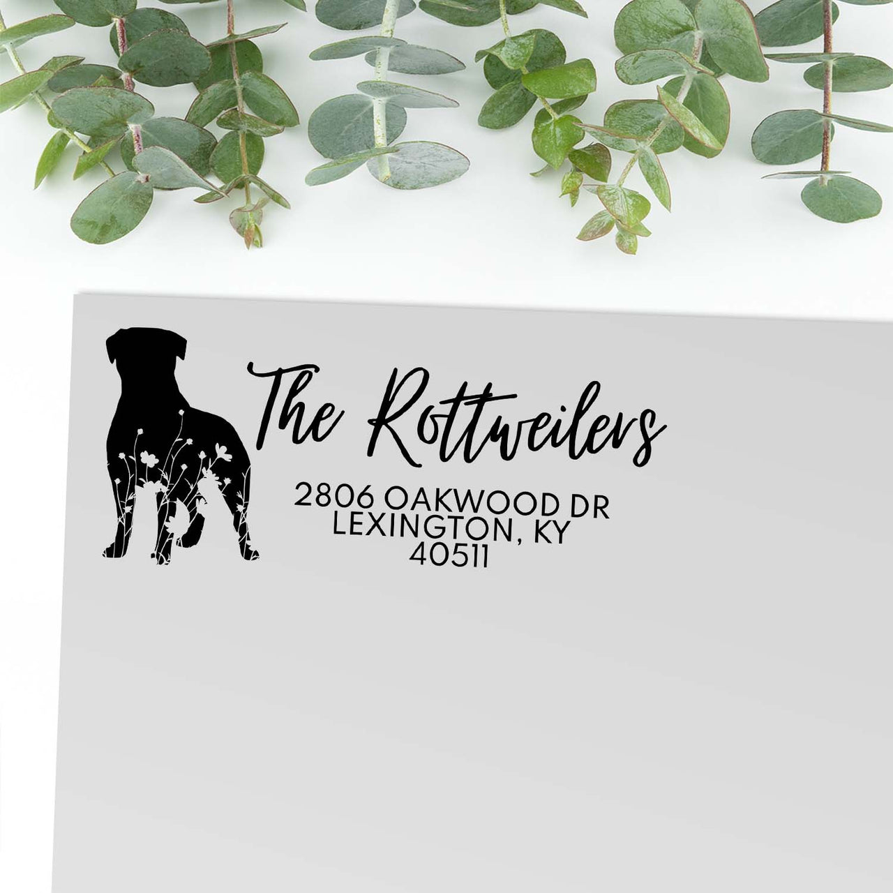Rottweiler Address Stamp