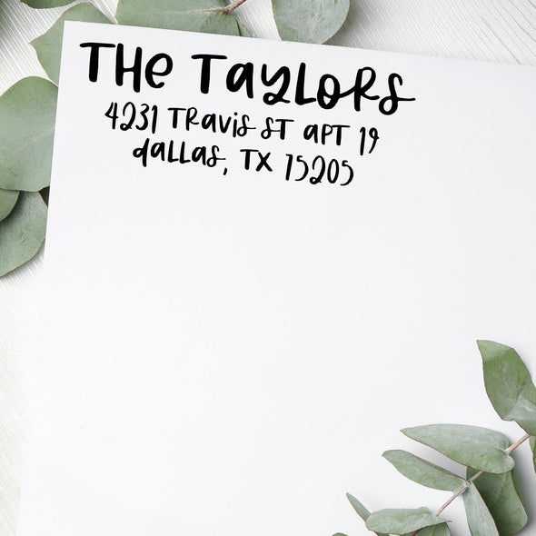 The Taylors Address Stamp