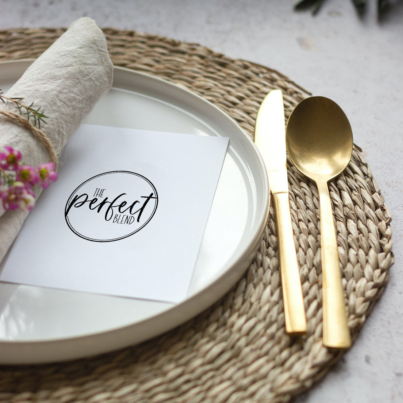 The Perfect Blend Wedding Stamp
