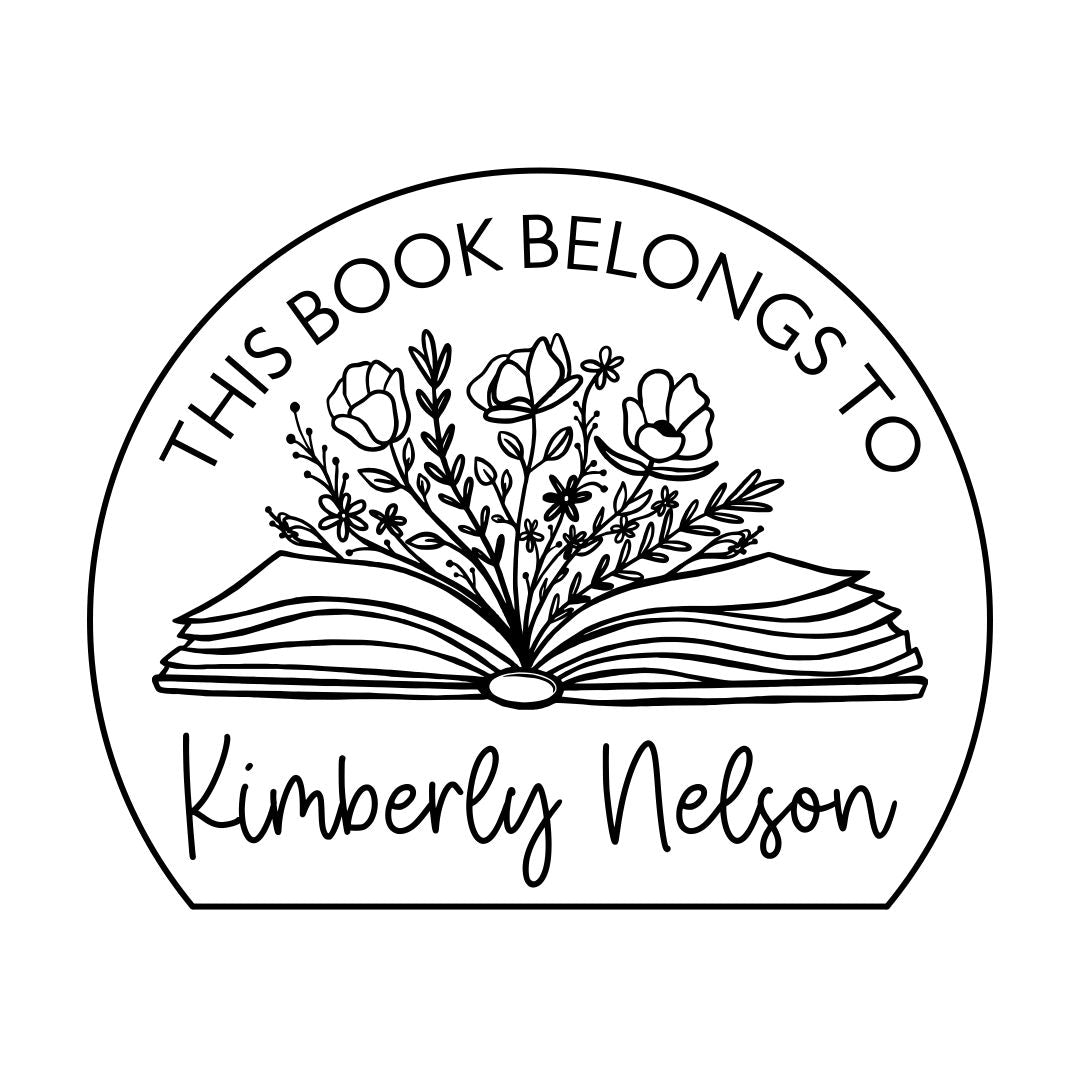 Custom Embosser The books Stamp,Personalized the books belongs to