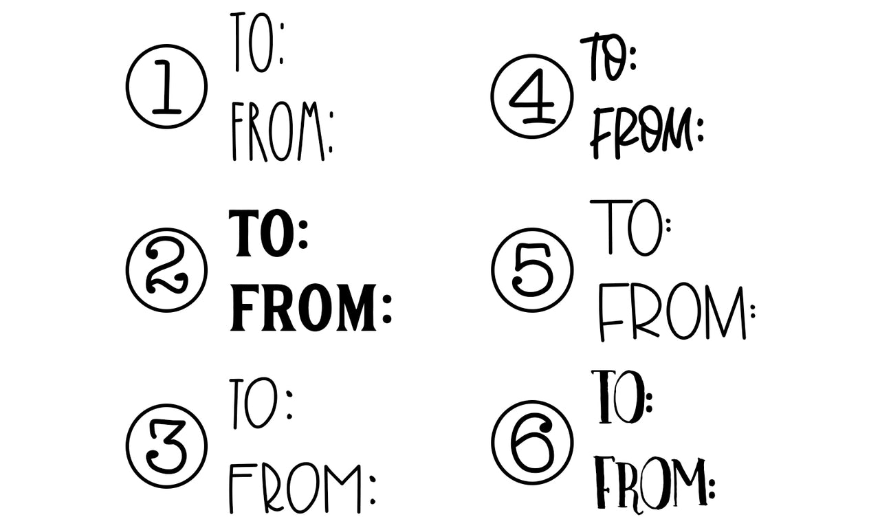 To From Stamp