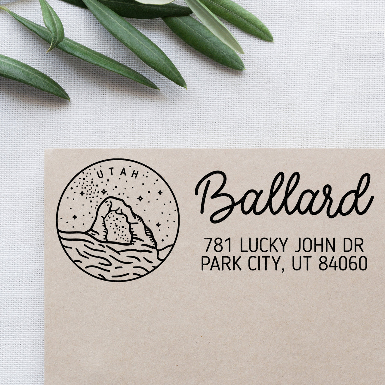 Utah Address Stamp
