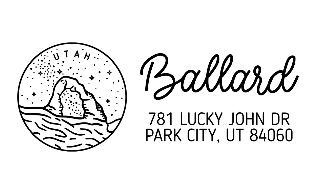 Utah Address Stamp