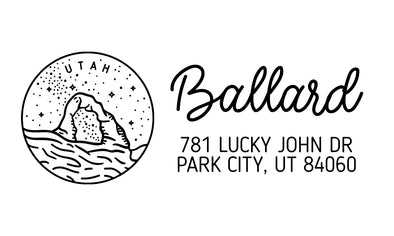 Utah Address Stamp