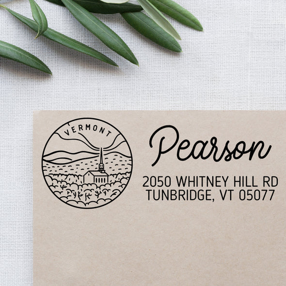 Vermont Address Stamp