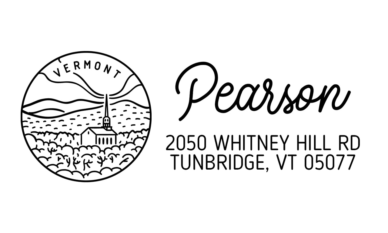 Vermont Address Stamp