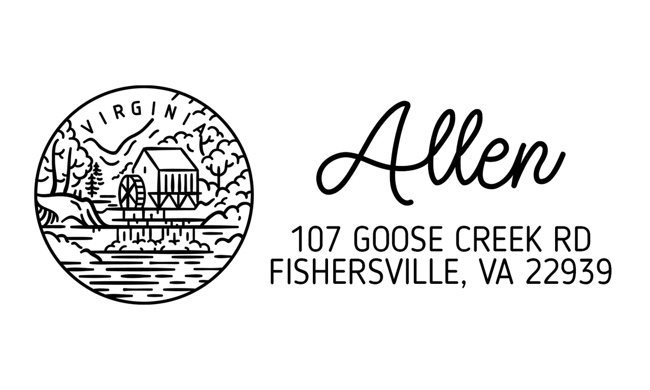 Virginia Address Stamp