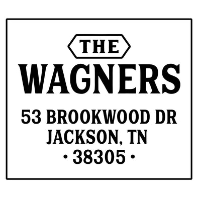 The Wagners Address Stamp