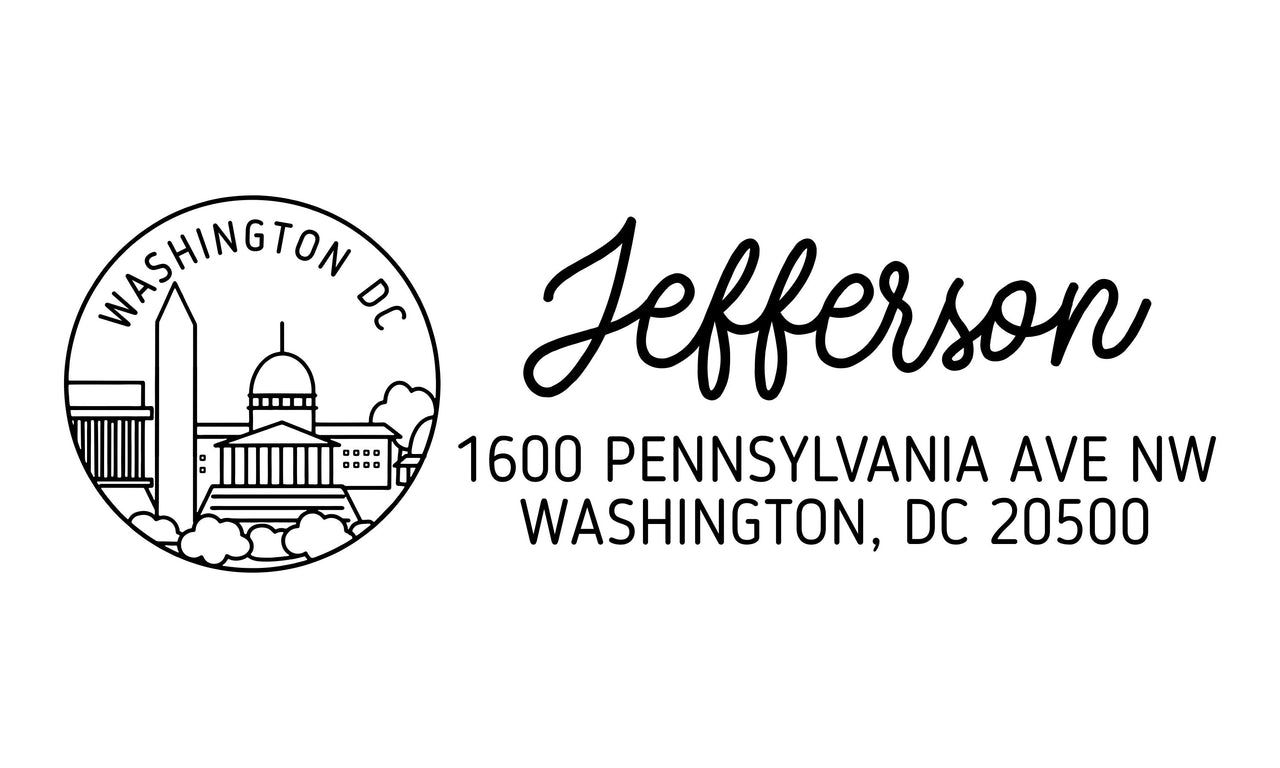Washington DC Address Stamp