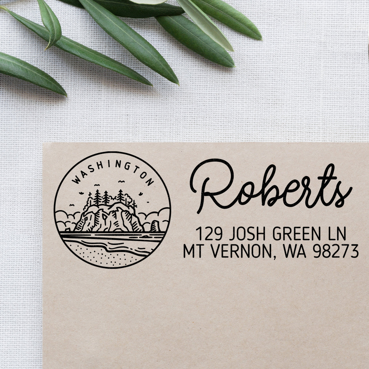 Washington Address Stamp