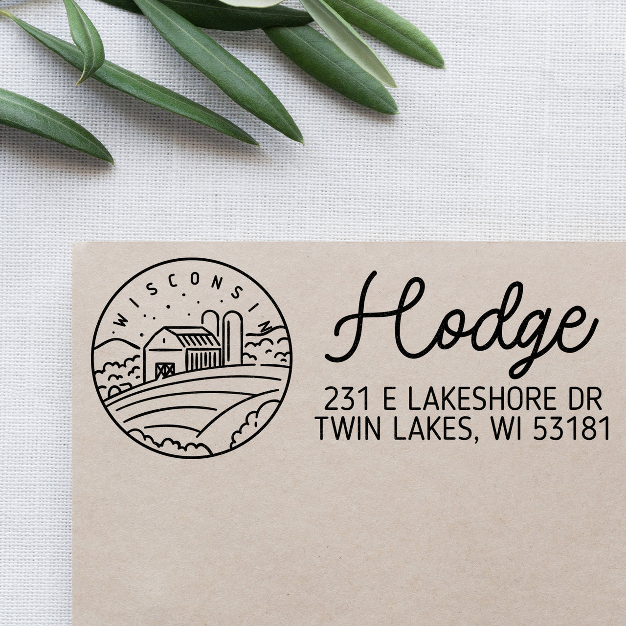 Wisconsin Address Stamp