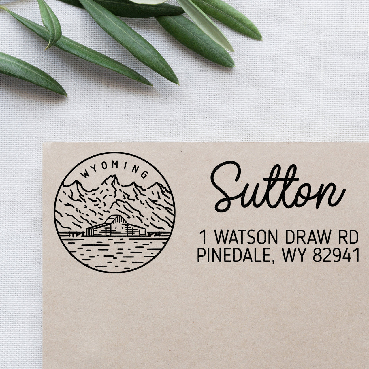 Wyoming Address Stamp
