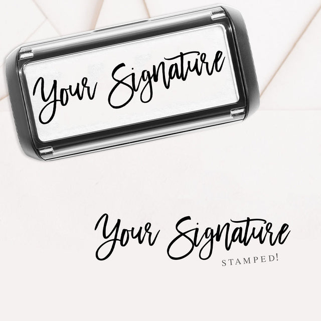 Custom Large Signature Stamp - Boutique Stamps & Gifts