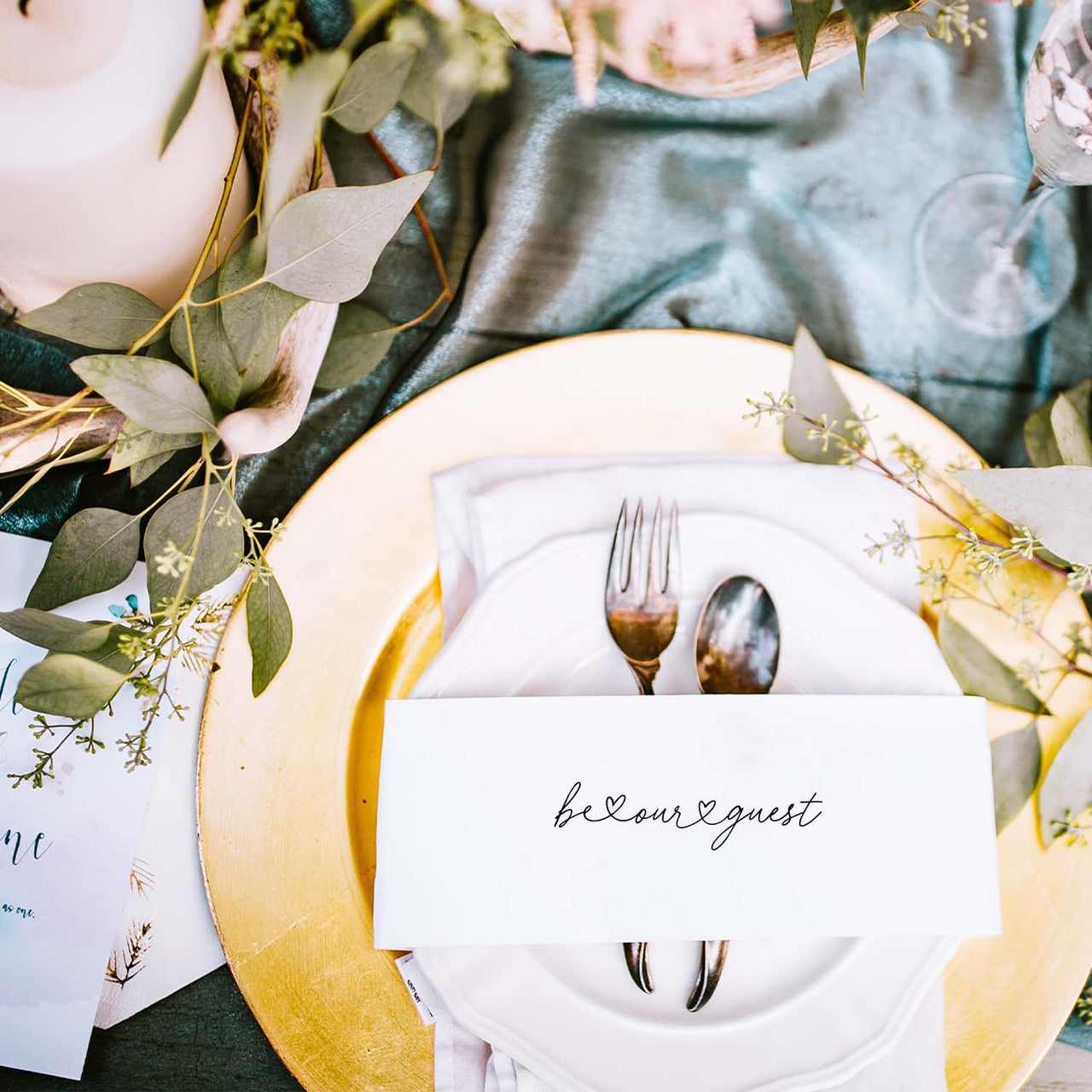 Be Our Guest Wedding Stamp