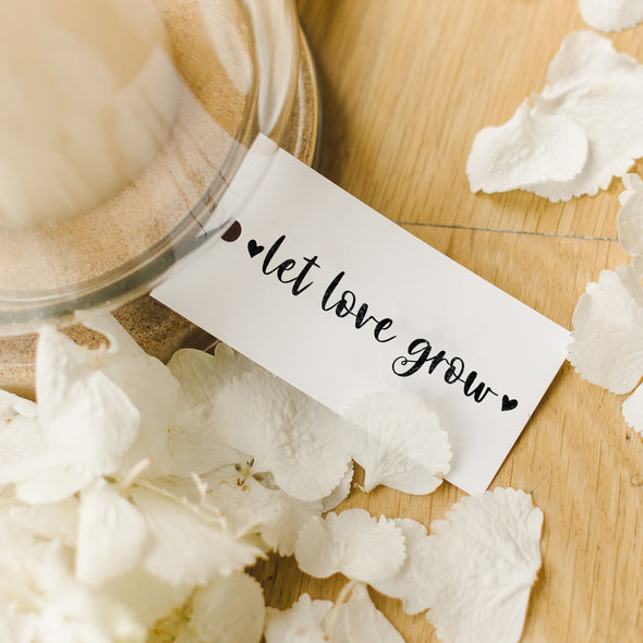 Let Love Grow Wedding Stamp