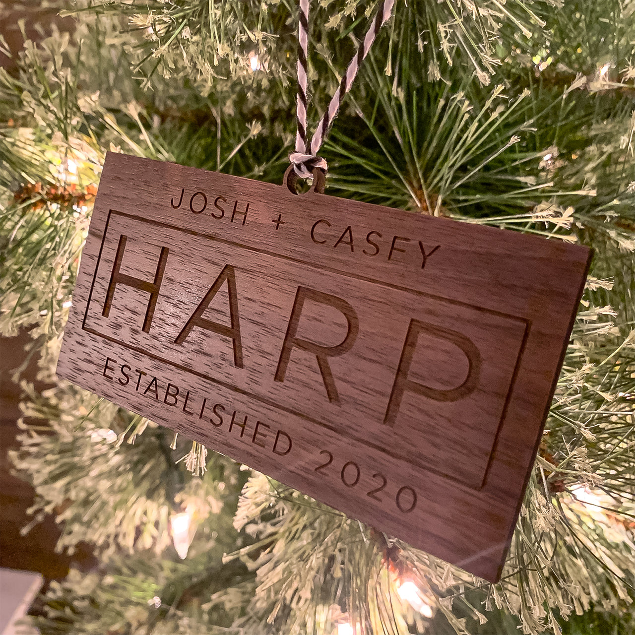 Modern + Married Ornament
