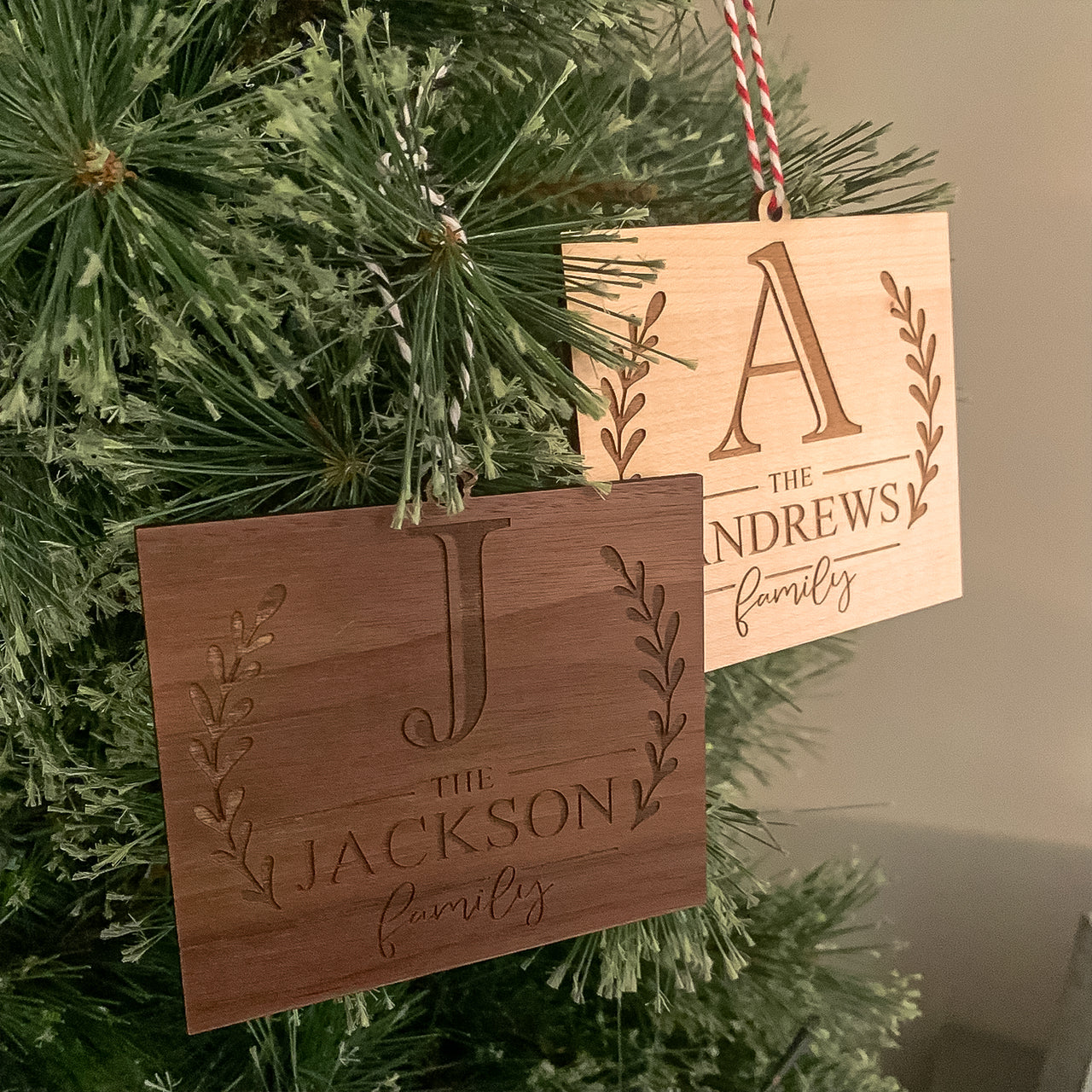Family Monogram Ornament