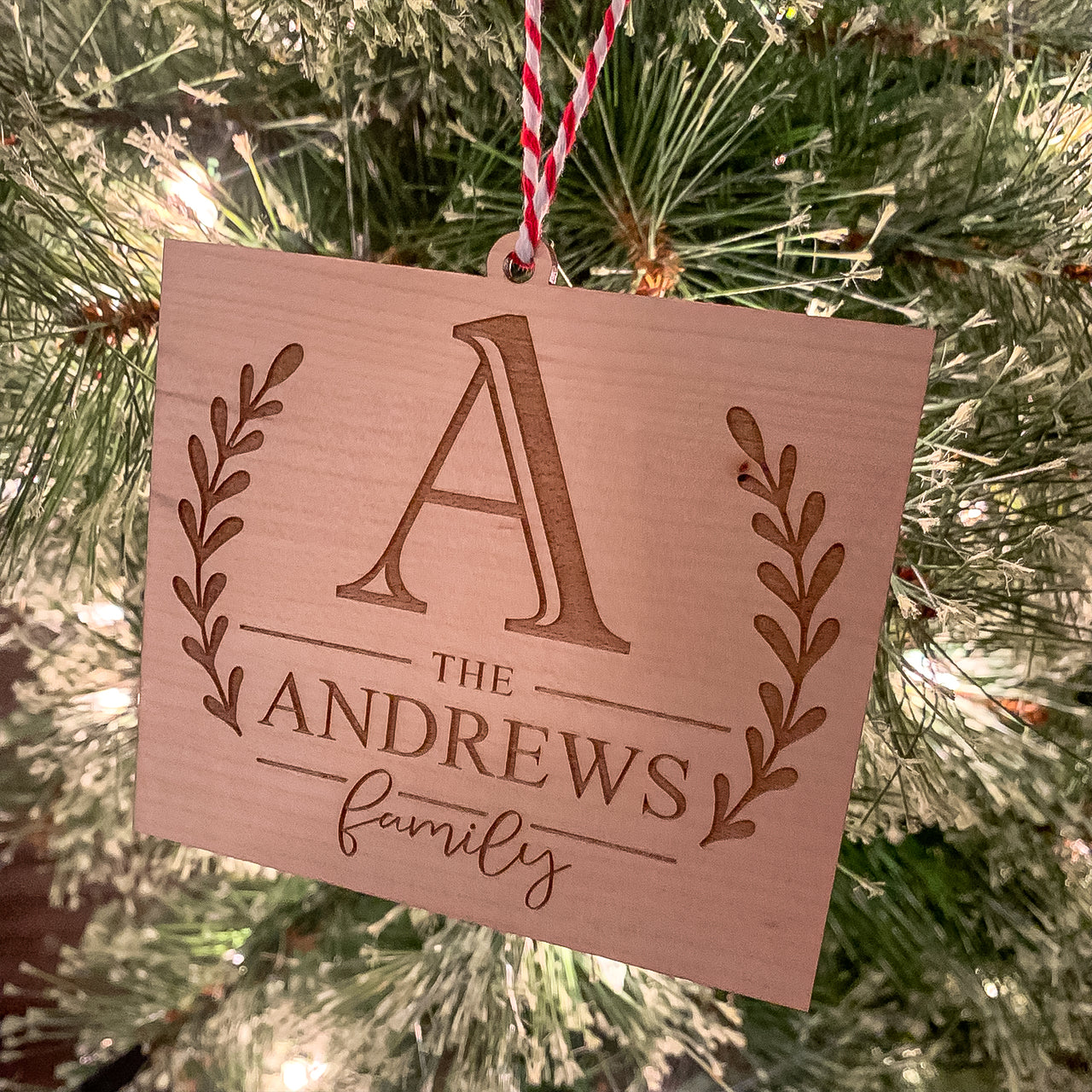 Family Monogram Ornament